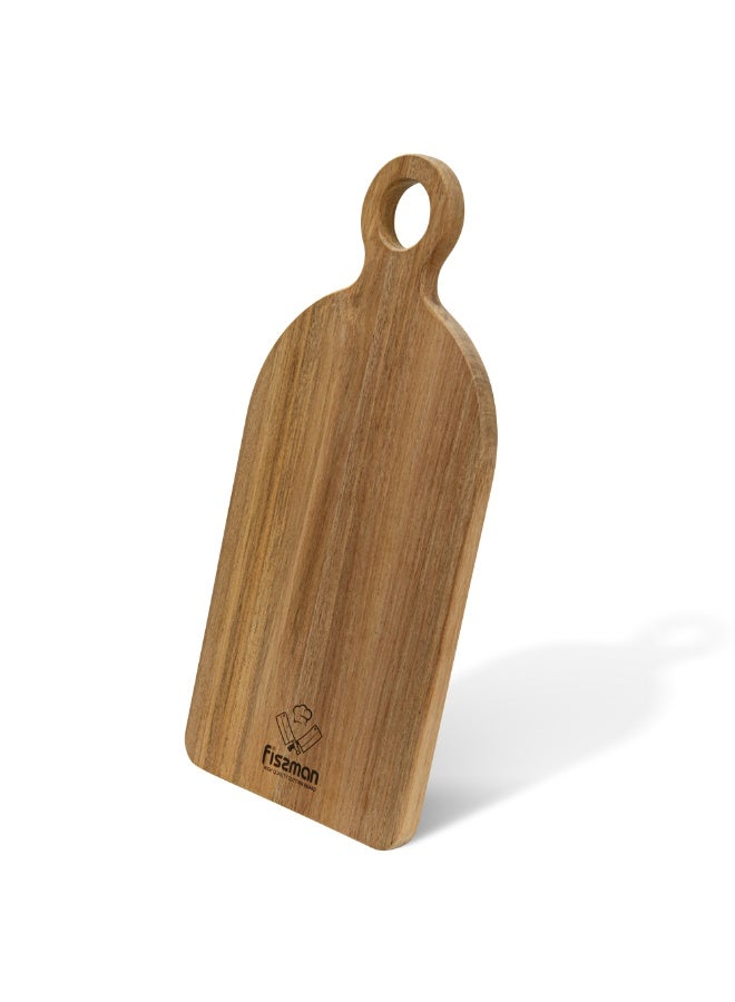 فيسمان لوح تقطيع من خشب الأكاسيا، 41×20×1.5، لوح تقطيع للمطبخ مزود بفتحة تعليق، لوح تقطيع قابل للاستخدام على الوجهين - Image 2